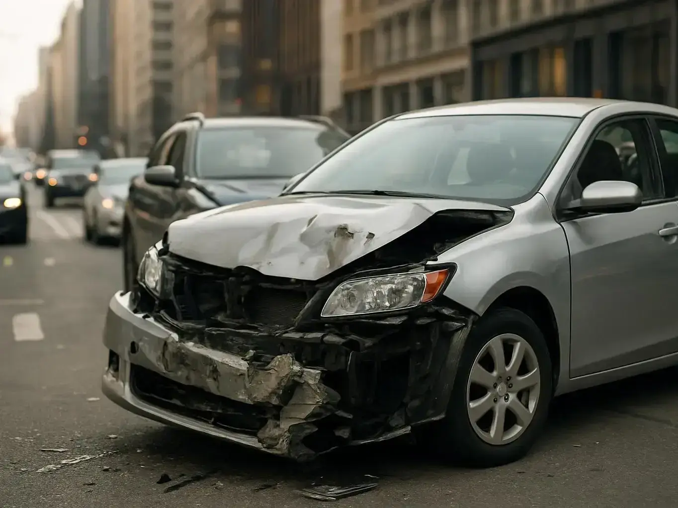 Car accident attorney reviewing police report for collision near Oglethorpe University in Brookhaven GA
