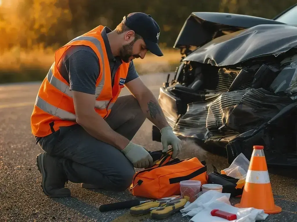 Brookhaven intersection with heavy traffic where head-on collisions often occur