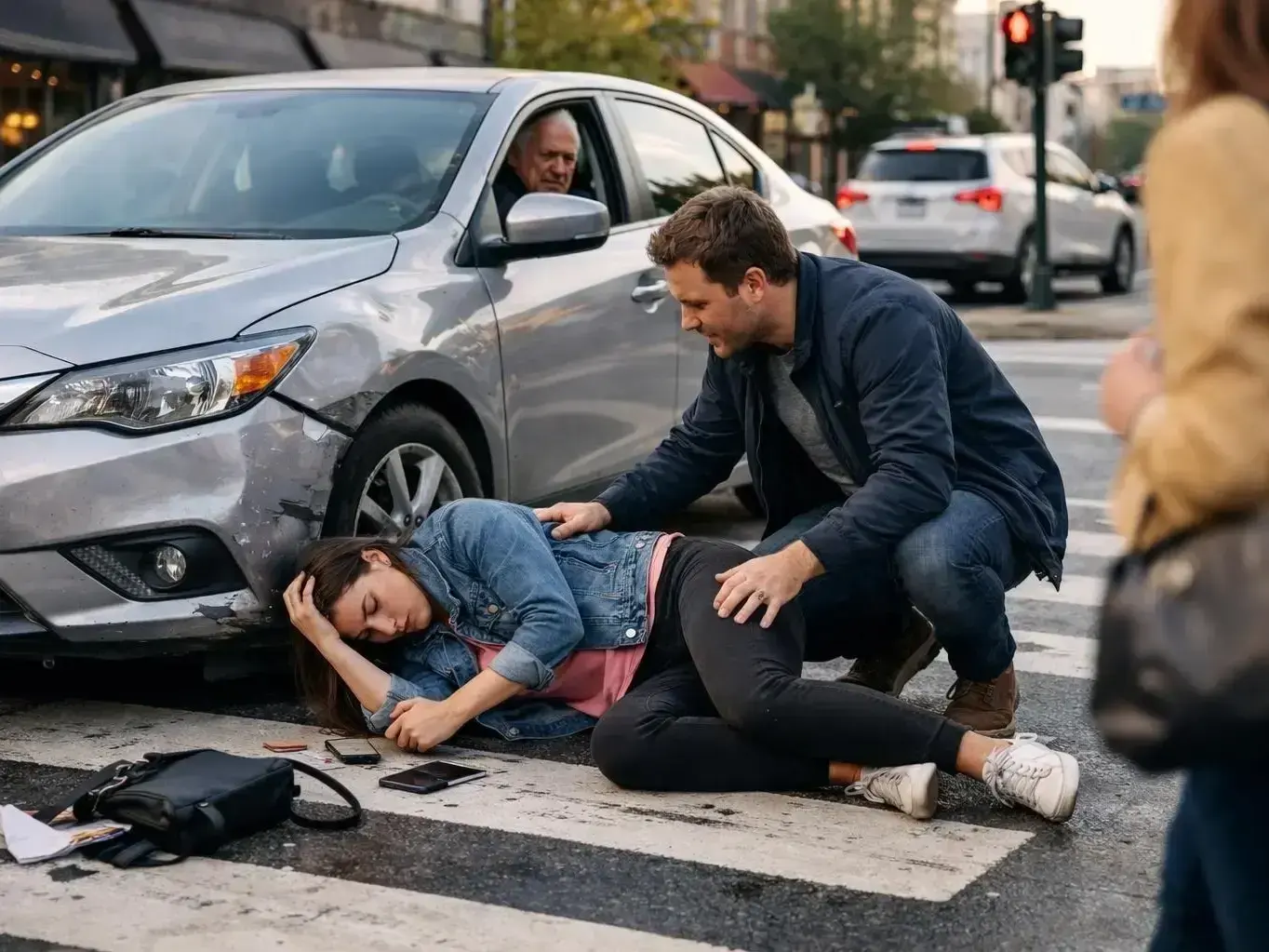 Brookhaven neighborhood street showing common local road conditions affecting accidents